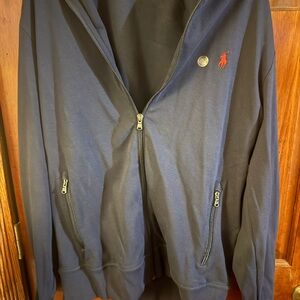 Polo by Ralph Lauren Men's Dark Blue Zip-Up Jacket